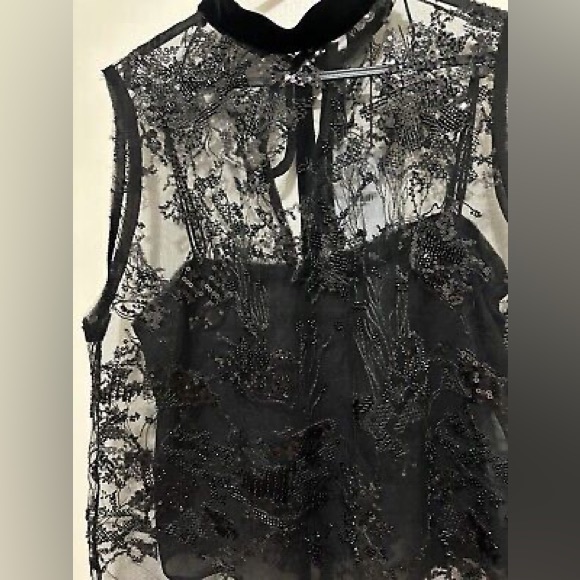 Zara Embroidered Tulle Top and Skirt Set - size M - Picture 6 of 7